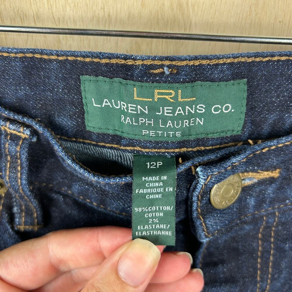 Lauren Ralph‎ Lauren Dark Wash Jeans – Size 12 Petite - Picture 2 of 4
